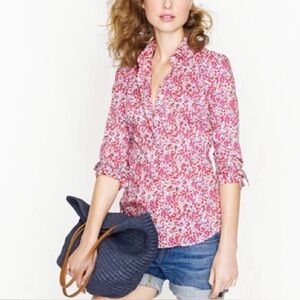 Liberty Cotton Poplin Perfect Shirt Multicolor Size 10